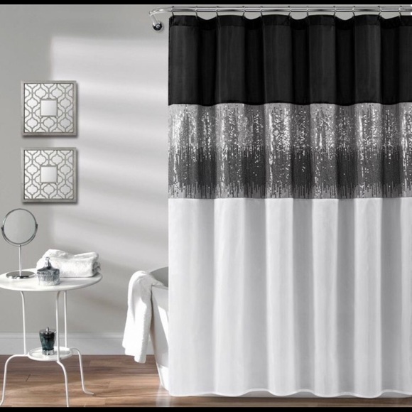 Lush Decor Other - Night Sky Sequin Shower Curtain - lowest price